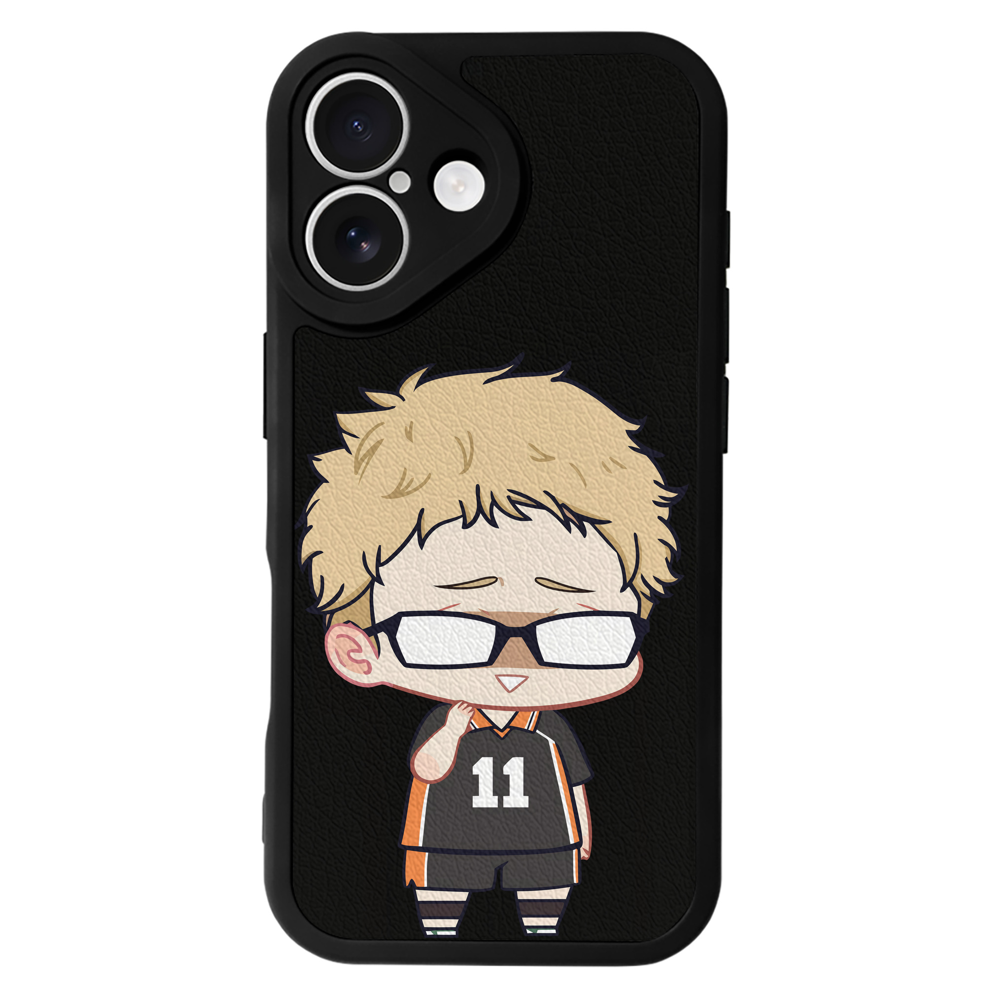 （画像用） ハイキュー!! Haikyu!! 【iPhone 16シリーズ対応】シリコンスマホケース（レザー調） 材質：シリコン